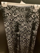Snakeskin Print Wide-Leg Palazzo Pants with Tie Waist — listing 3