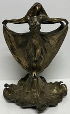 Art Nouveau "Nymph and Poppies" Figural Footed Dish, Marked 5588T — listing 3