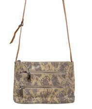 Leather & Multicolor Python-Embossed Hobo Shoulder Bag — listing 3