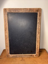 Antique Wood-Framed School Writing Slate with Cloth-Bound Corners — listing 4