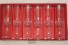 Cristal d'Arques-Durand Longchamp Crystal Champagne Flutes, Pair — listing 4