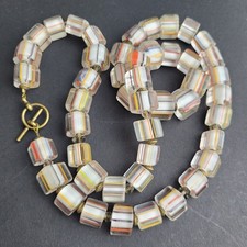 Multicolor Glass Cube Bead Bracelet with Rhinestone Rondelles and Lobster Clasp — listing 2