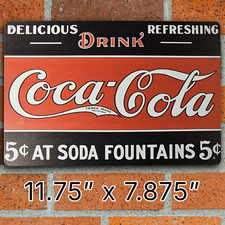 Coca-Cola "Call for the Genuine" Reproduction Tin Advertising Sign — listing 4