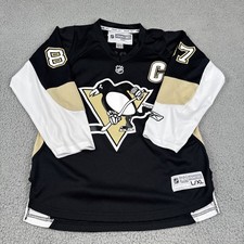 Reebok NHL Pittsburgh Penguins #71 Malkin Youth Home Jersey, Youth S/M — listing 3