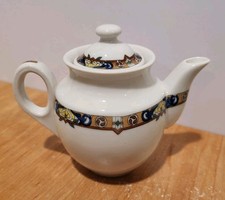 Mayer China Restaurant Ware Small Teapot with Blue Floral Transferware Pattern — listing 5