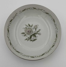 Vintage Diamond China Hand-Painted Floral Saucer / Small Bowl, Made in Japan