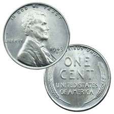 1943 Lincoln Wheat Steel Cent (Zinc-Coated Steel Penny) — listing 3