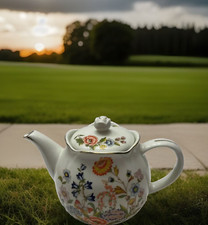 Small Ceramic Floral Teapot with Butterfly Finial — listing 4