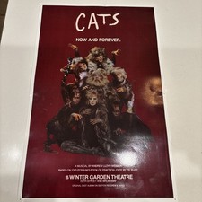 CATS the Musical Framed Poster with Original 1981 New London Theatre Ticket Stub — listing 6