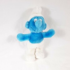 Vintage 1982 Sawing Smurf Handyman PVC Figure on Card, Wallace Berrie & Co. (Peyo) — listing 4