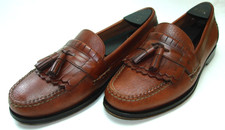 H.S. Trask Men's Bison Leather Kiltie Tassel Loafers Read the number — listing 2