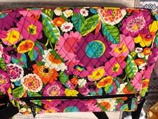 Quilted Cotton Floral Laptop Sleeve / Padded Zip Pouch — listing 4