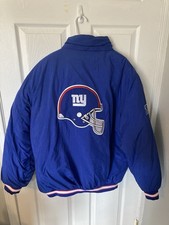 Vintage Reebok NFL New York Giants Embroidered Puffer Jacket — listing 4