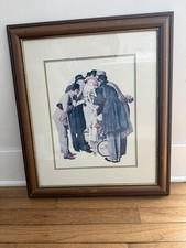 Norman Rockwell 'The Marriage License' Framed Print — listing 5