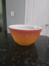 Vintage Pyrex #402 Flameglo Red-Orange 1.5 Qt Nesting Mixing Bowl — listing 5