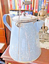 Vintage Black Speckled Graniteware Enamel Coffee Pot / Percolator — listing 5