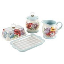 The Pioneer Woman Vintage Floral Stoneware Covered Butter Dish — listing 3
