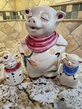 Shawnee Pottery Smiley Pig Creamer Pitcher with Floral Decoration — listing 5