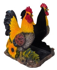 Cast Metal Rooster 'Welcome' Napkin Holder with Country Farmhouse Decor — listing 5