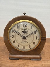Ingraham Eight Day Automatic Alarm Clock, Nickel-Plated Case