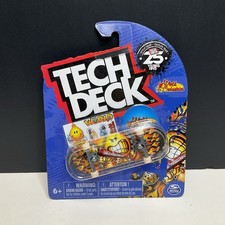 Tech Deck World Industries Fingerboard - Yellow Checkerboard Flameboy/Wet Willy — listing 6
