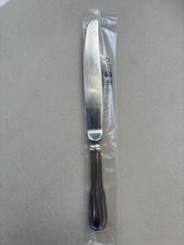 Vintage Silver-Plated Dinner Knife with Geometric Art Deco Handle — listing 2