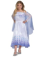 Disney Frozen 2 Elsa Snow Queen Deluxe Costume Dress with Snowflake Crest Bodice, listing 2