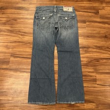 True Religion Women's Bootcut Jeans with Embellished Flap Pockets in Dark Wash 27 — listing 2