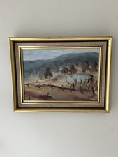 Vintage Original Oil Painting, Impasto Floral Still Life Bouquet, Signed O'Harbis, Framed — listing 5