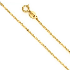 Vintage 14K Yellow Gold 3mm Rope Chain 7" Bracelet, 6.4g — listing 3