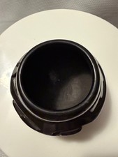 Santa Clara Pueblo Blackware Pottery Bowl with Carved Avanyu/Scallop Border, Signed Ursulita Naranjo — listing 6