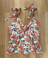 SHEIN Women's Brown Floral Print Sleeveless Tank Top, Size M — listing 6