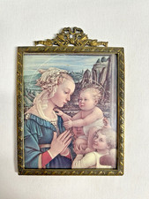 Vintage Print Reproduction of Fra Filippo Lippi 'Madonna' (Portrait of a Woman) on Textured Board — listing 6
