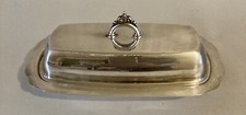 Vintage Pilgrim Silverplate Covered Butter Dish with Glass Insert — listing 6