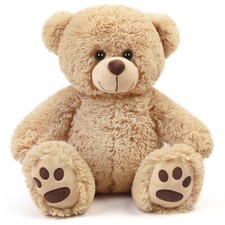 Plush Teddy Bear with Cream Cable-Knit Sweater and Stocking Cap — listing 4