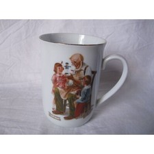 Norman Rockwell Museum 'The Toymaker' Porcelain Mug 1982