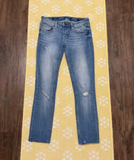 Vigoss Jeans Women's Distressed Light Wash Ripped Skinny Jeans, Size 3/4 — listing 5