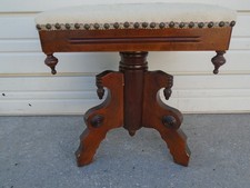 Vintage Tonk Manufacturing Co. Wooden Piano Bench with Lift-Top Storage — listing 6