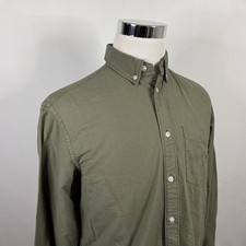 H&M L.O.G.G. Light Blue Cotton Button-Down Oxford Shirt with Chambray Collar Trim