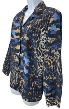 Donnkenny Classics Women's Animal Print Button-Front Blouse — listing 4