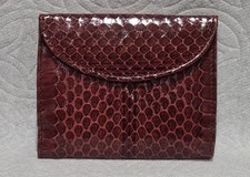 Vintage Genuine Snakeskin Kiss-Lock Clutch Wallet — listing 5