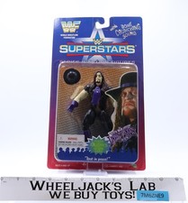 Vintage WWF/WWE Wrestling Action Figure - Muscular Wrestler in Black & Green Tights — listing 2