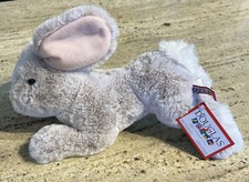 Gray Rabbit Plush Toy with Blue Eyes and White Belly — listing 3