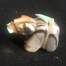 Hand-Carved Alabaster Figure of Draped Native American Woman — listing 3