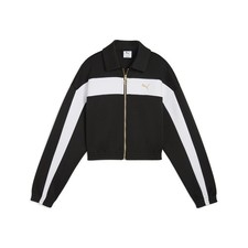 PUMA Women's Cropped Full-Zip Nylon Track Jacket in Hot Pink — listing 5