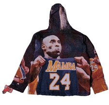 Kobe Bryant Tapestry Knit Crewneck Sweater with Raw Edge Hem — listing 5