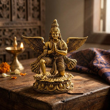 Balinese Brass Garuda Trench Art Sculpture Mounted on 75mm M48 Shell Casing — listing 6