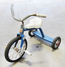 Vintage 1960s Hedstrom Teal Metal Tricycle with Rear Step Platform — listing 3