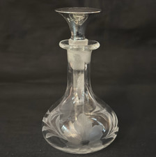 Antique Sterling Silver Teardrop Perfume Scent Bottle with Funnel and Chain — listing 4