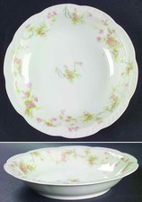 Haviland France 'The Princess' Porcelain Fruit/Sauce Bowl with Pink Roses and Blue Ribbons — listing 4